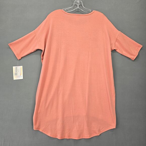 LuLaRoe Irma Pink Desert Tunic Shirt NEW Short Sleeve Classic Scoop Women Size S - Picture 2 of 8